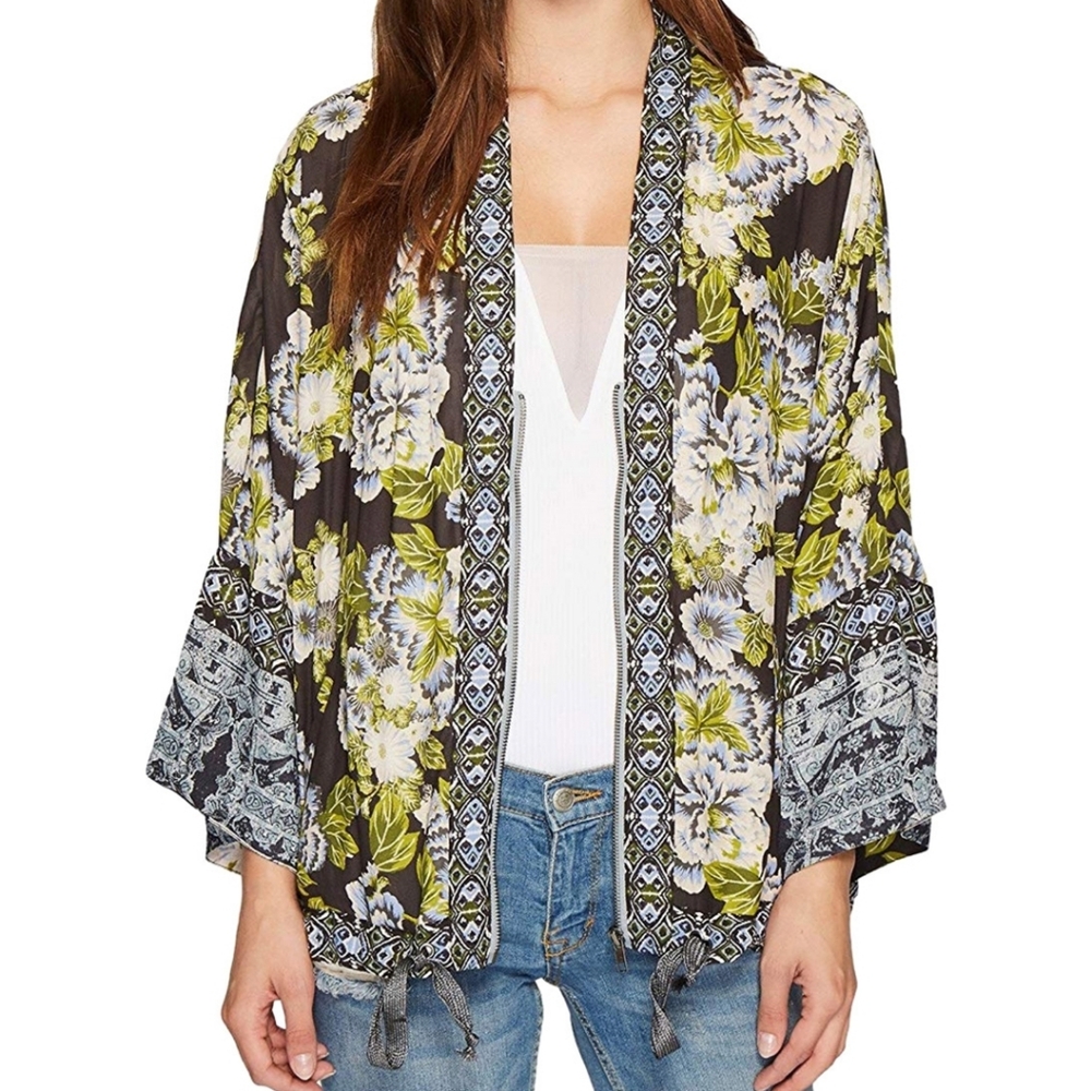 Free People Wildflower Cinched Kimono